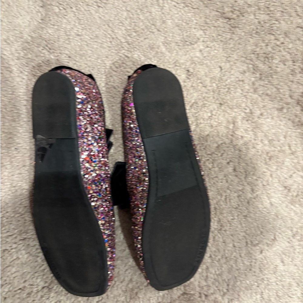 Old Navy Girls' Multi-Color Glitter Ballet Flats